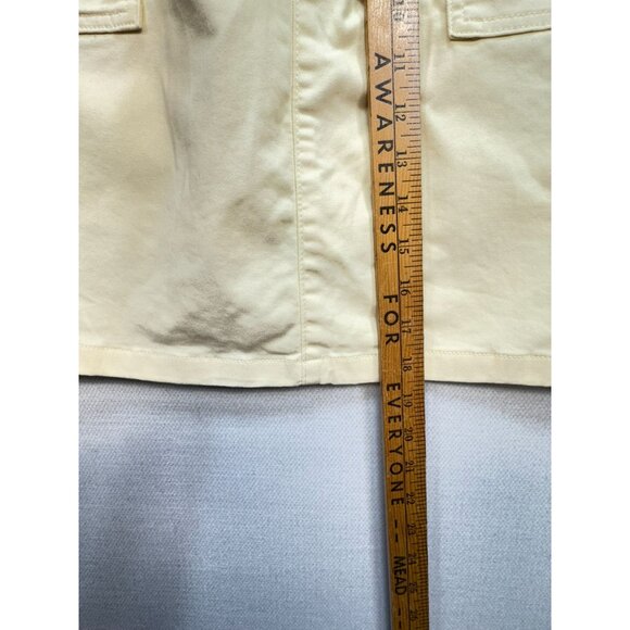 Lands End Women's Mini Skort Lightweight Cotton Size 10T Pale Yellow Casual Stre - Picture 5 of 10